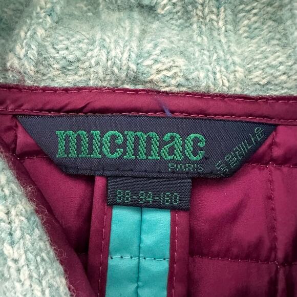 MICMAC PARIS Womens Vest Lightweight Hooded Full Zip Outdoor Casual Preppy SMALL - Picture 9 of 13